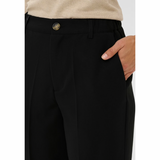 Heather Cropped Pants Black