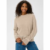 Jinie Knit Pullover Feather Gray Melange