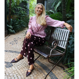 Tiki LS Twist Blouse Rose