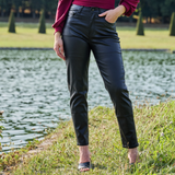 Inessa Coated Jeans Black