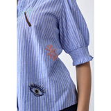 Isola SS14 Shirt 19896 Blue Stripes Beach