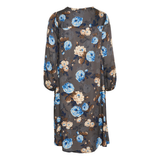 Kimly Dittemarie Short Dress Grey/Blue Flower