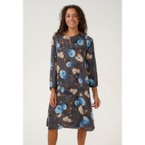 Kimly Dittemarie Short Dress Grey/Blue Flower