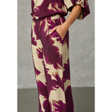 LOVE1024-64 Pants Bordeaux Leaf
