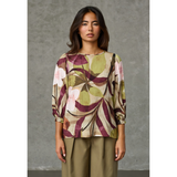 LOVE1568 Blouse Autumn Flower