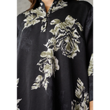 LOVE441-45 Dress Black Flower