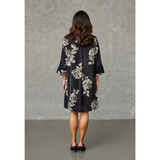 LOVE441-45 Dress Black Flower