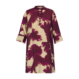 LOVE622-24 Dress Bordeaux Leaf