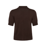 Lizza Polo Cardigan Coffee Bean