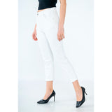 Luca 5 Pocket White Jeans