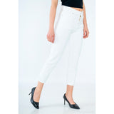 Luca 5 Pocket White Jeans