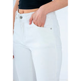 Luca 5 Pocket White Jeans
