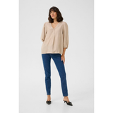 Lui Button Blouse Feather Grey CC (levering 5-7 hverdage)