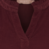Marta du château Morgana Blouse Bordeaux