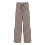 Meril Wide Pants Beige Pinstripe