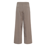Meril Wide Pants Beige Pinstripe
