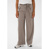 Meril Wide Pants Beige Pinstripe