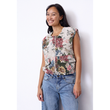 N. Garwin Vest 20177 L. Flower Jacquard