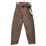 Nelly Taupe Balloon Barrel Jeans