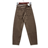Nelly Taupe Balloon Barrel Jeans
