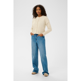 Niel Knit Cardigan Feather Gray Melange