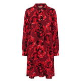 Rachel Elitha Short Dress Red Flower