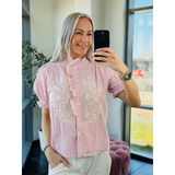 Sibylle Striped Blouse Rose