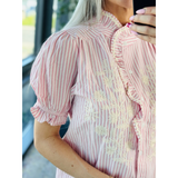 Sibylle Striped Blouse Rose