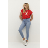 Sinem HW 7/8 Jeans Light Blue Washed Denim (Levering midt uge 40)