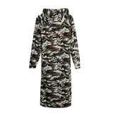 Sue long hoodie dress camo
