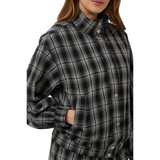 Ulla Bomber Jacket Black & White Check