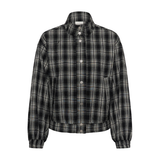 Ulla Bomber Jacket Black & White Check
