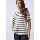 Veda-SS1 Top 19788 Cream Stripes