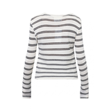 Veda LS Top 19790 Cream Stripes