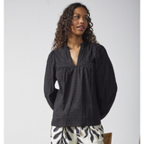 Venisa-LS Blouse 18566 Black