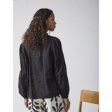 Venisa-LS Blouse 18566 Black