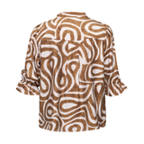 Venny SS5 Blouse 19730 Brown Ethnic