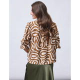 Venny SS5 Blouse 19730 Brown Ethnic