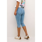 Capri jeans i lys denim