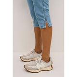 Capri jeans i lys denim