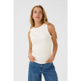 Carna Rhinestone Top Chalk