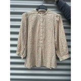 Dana 3/4 Top Printed Tiny Flower Pepper