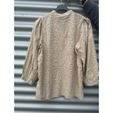 Dana 3/4 Top Printed Tiny Flower Pepper