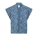 NenaGo Vest Denim FLowers