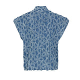 NenaGo Vest Denim FLowers