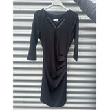 India V-neck 3/4 Sleeve Black