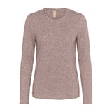 Alexandra Jersey LS T-Shirt Bordeaux/Creme