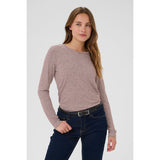 Alexandra Jersey LS T-Shirt Bordeaux/Creme