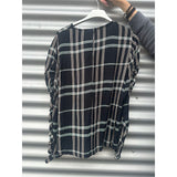 Lillian LS Top Mono Check