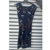 Mally India Dress Blue Flower Print